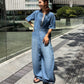 Soft Denim Jumpsuit