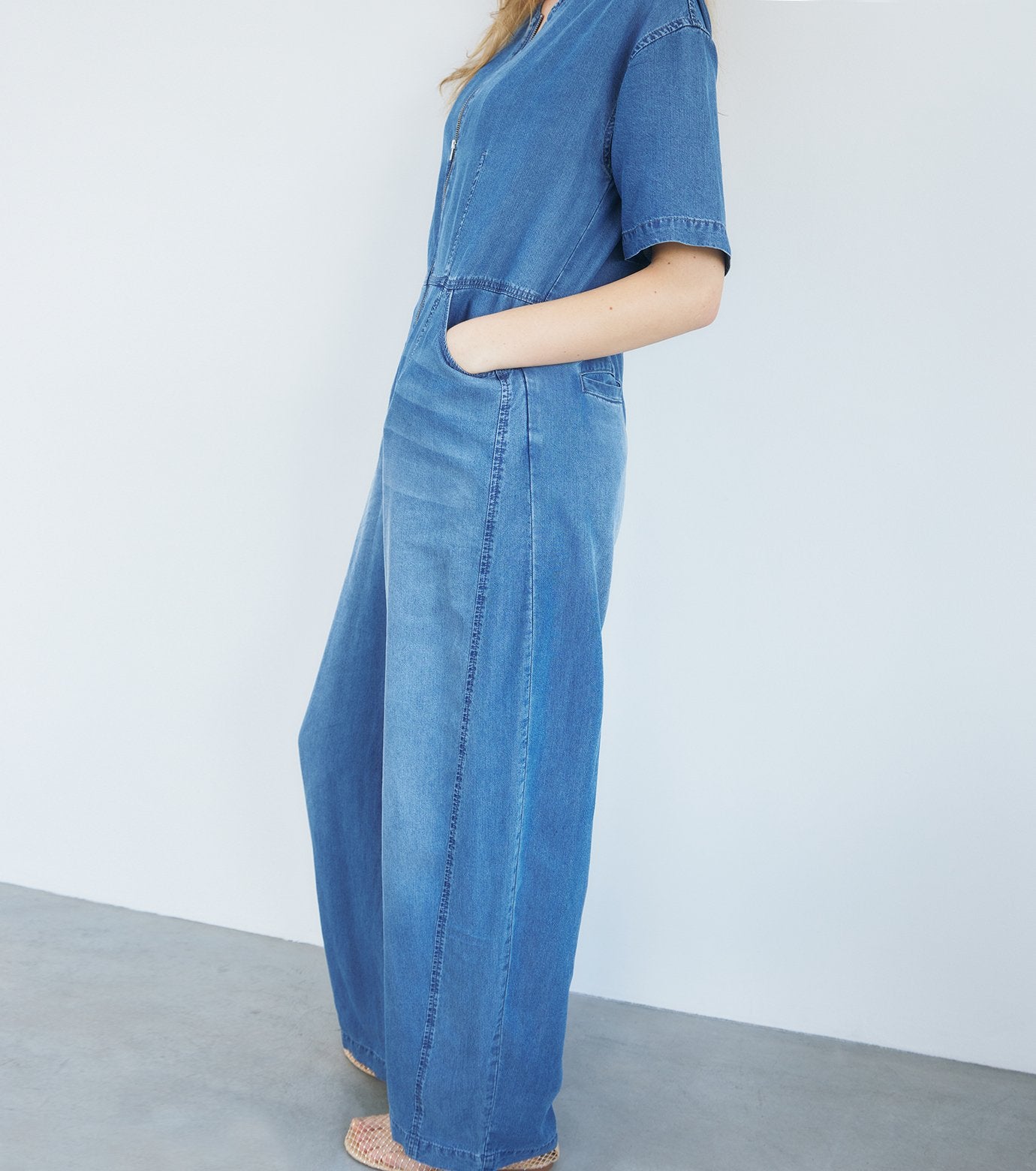 Soft Denim Jumpsuit
