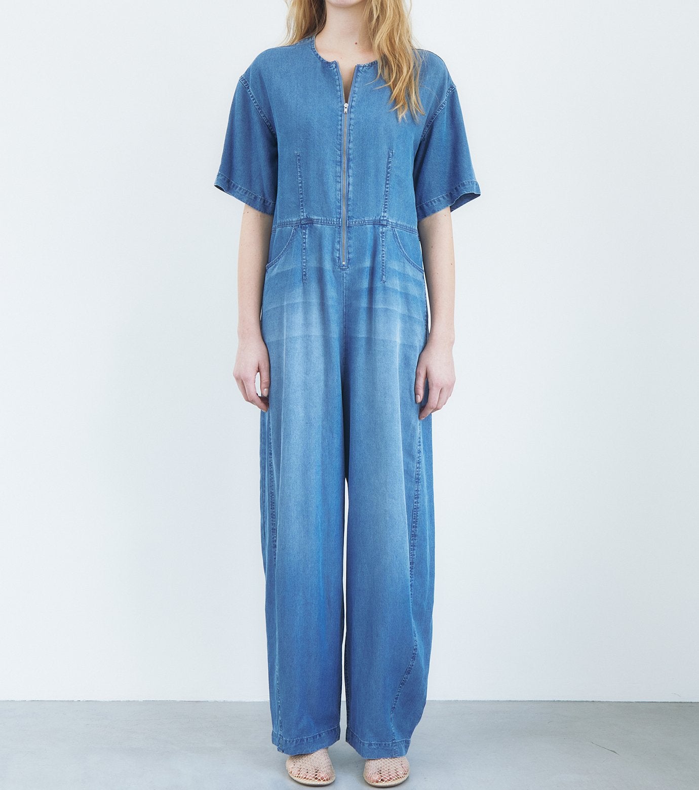 Soft Denim Jumpsuit