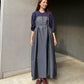 Floral Jacquard Flare Dress