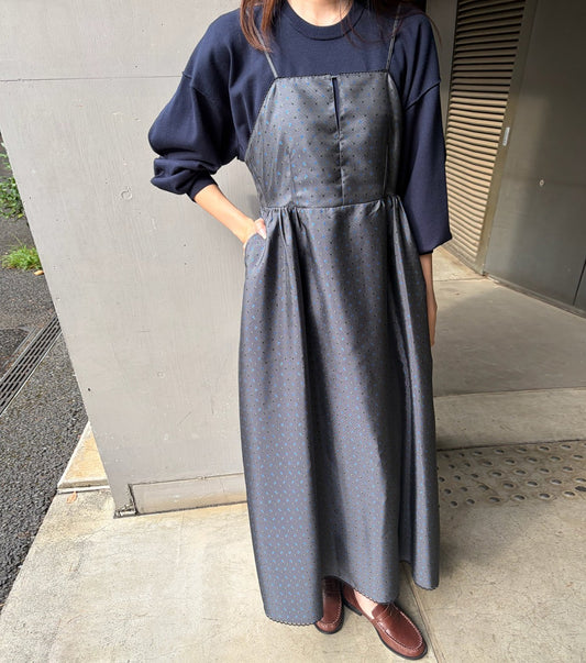 Floral Jacquard Flare Dress