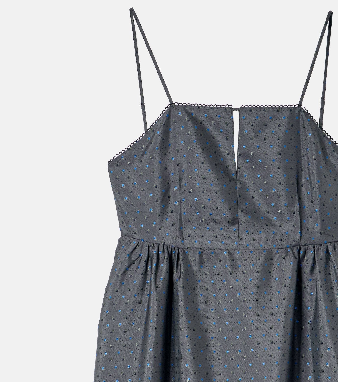 Floral Jacquard Flare Dress