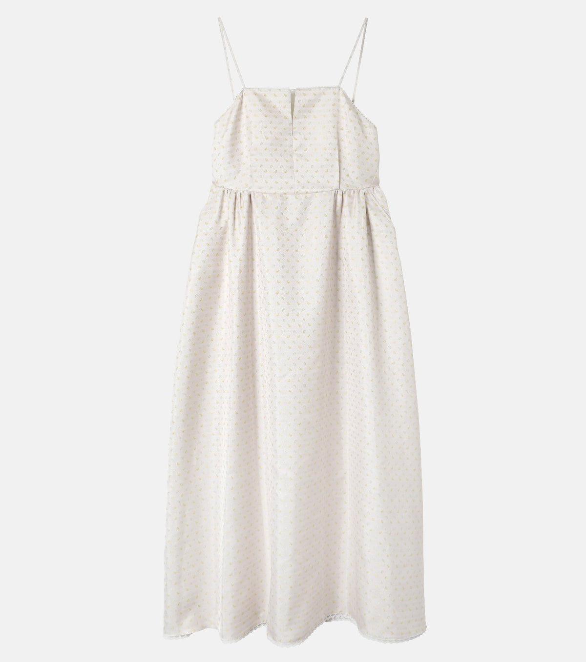Floral Jacquard Flare Dress