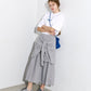Checked Layered-Look Skirt