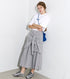 Checked Layered-Look Skirt