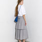 Checked Layered-Look Skirt