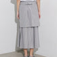 Checked Layered-Look Skirt