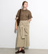 Checked Layered-Look Skirt