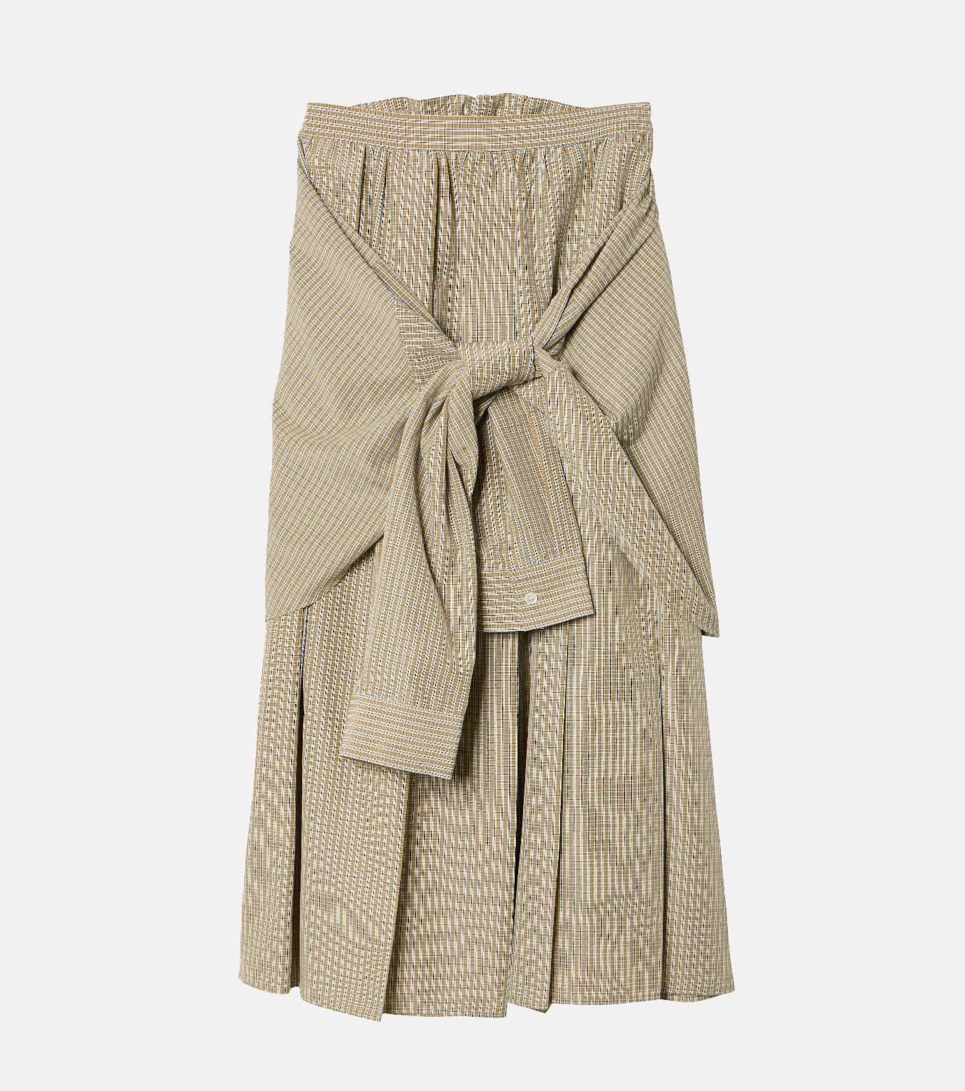 Checked Layered-Look Skirt