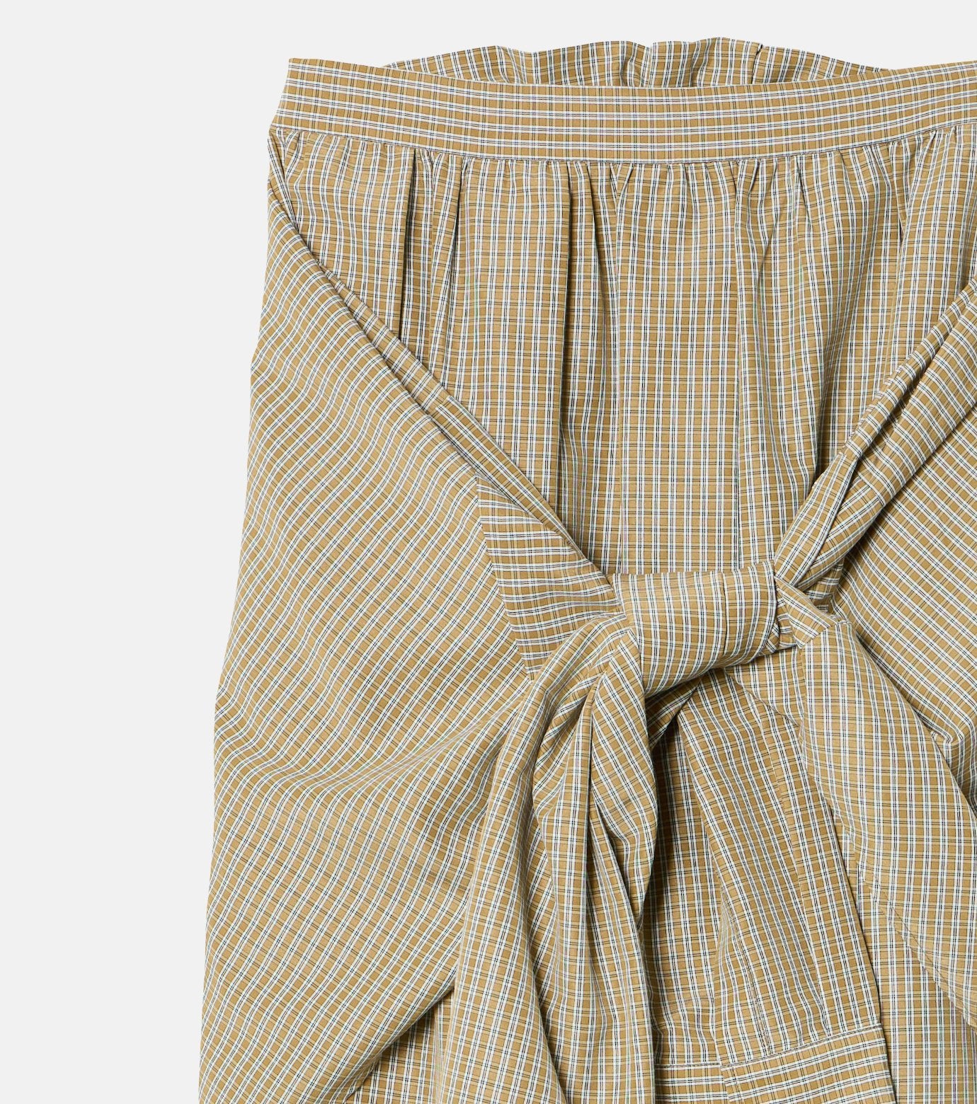 Checked Layered-Look Skirt