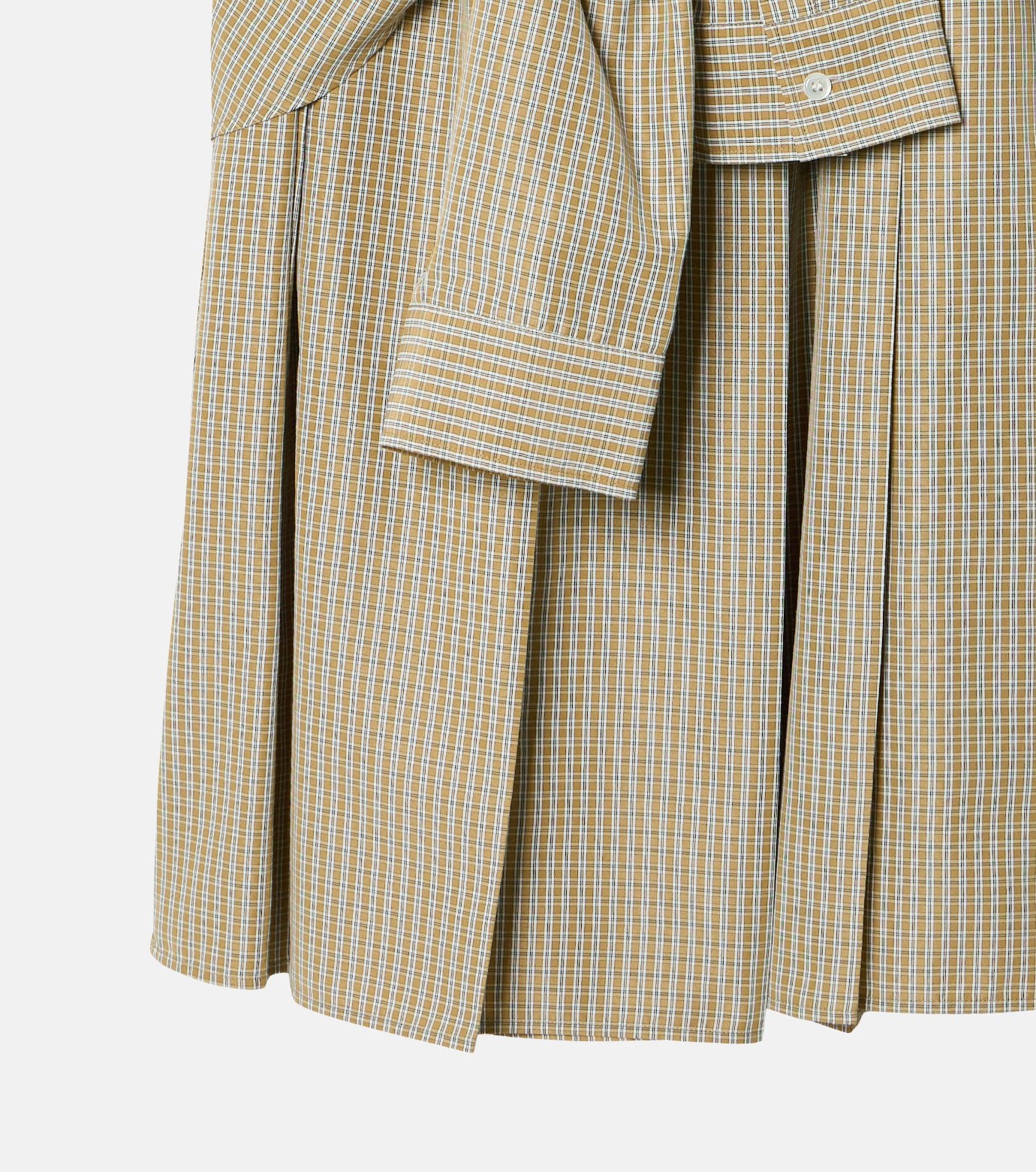 Checked Layered-Look Skirt