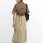 Checked Layered-Look Skirt