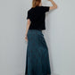 Fluid Satin Maxi Skirt