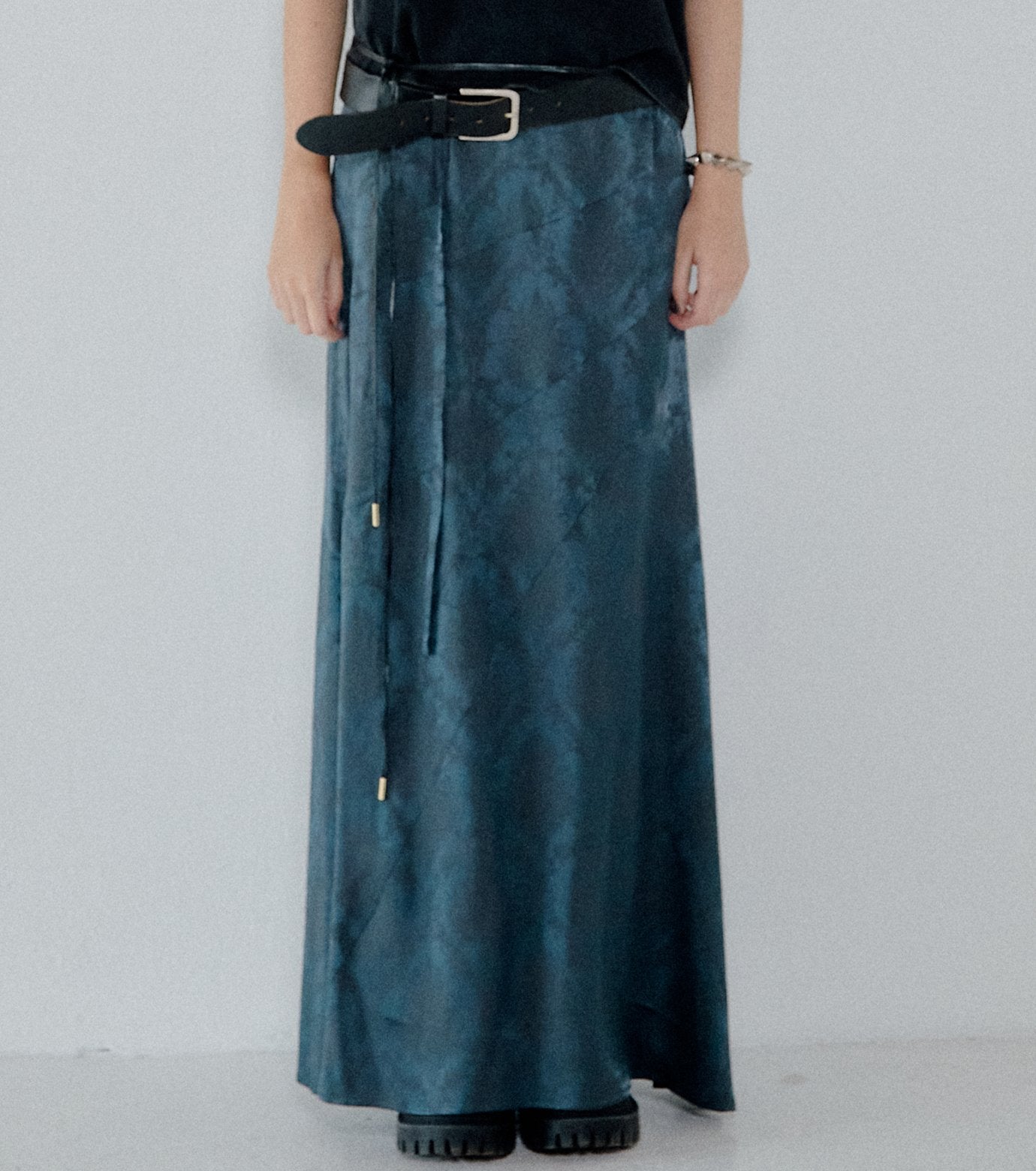 Fluid Satin Maxi Skirt