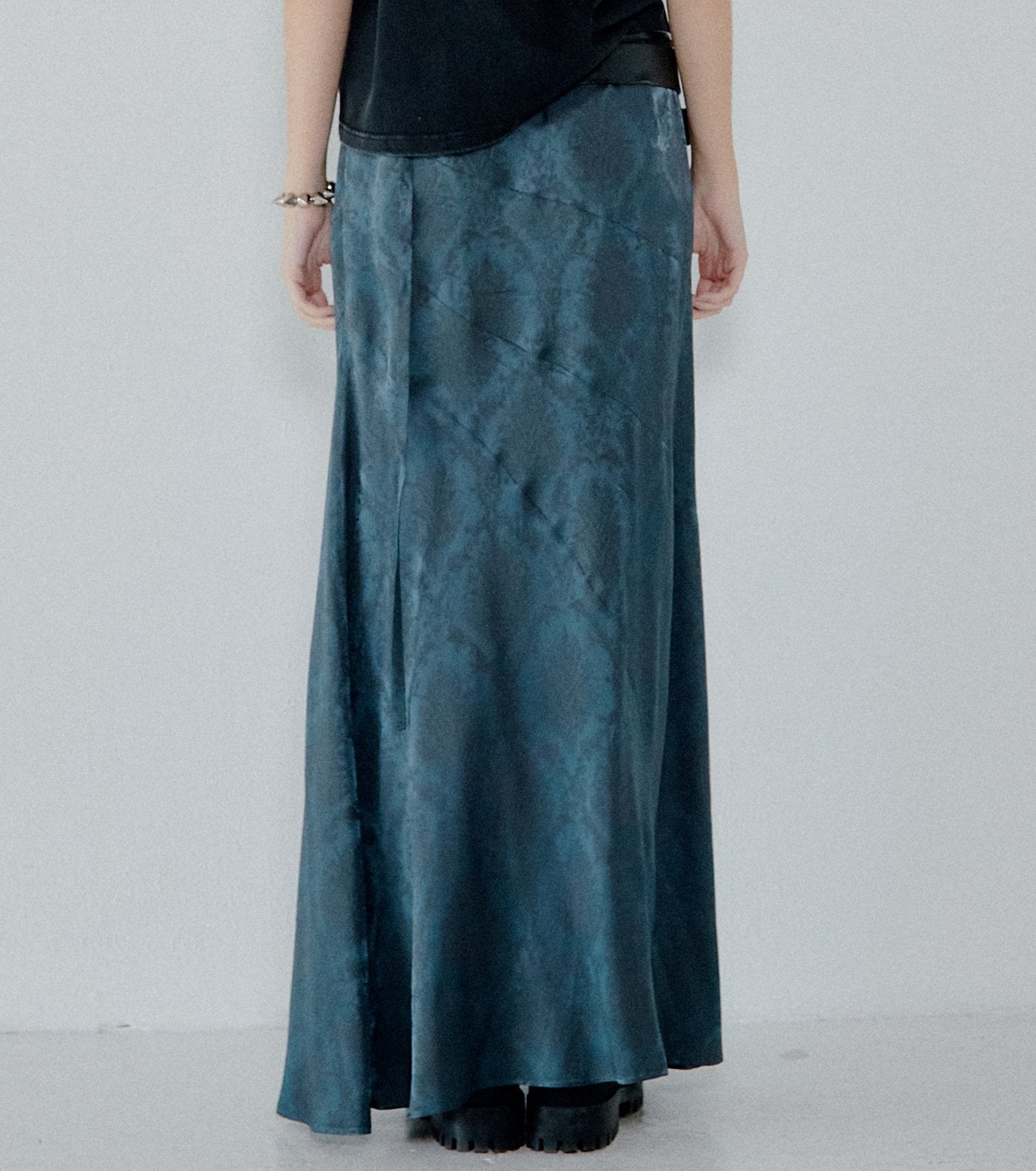 Fluid Satin Maxi Skirt