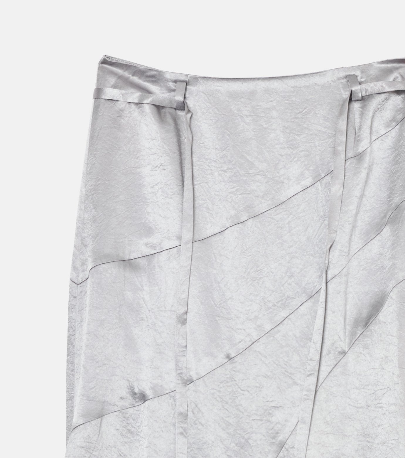 Solid Satin Maxi Skirt