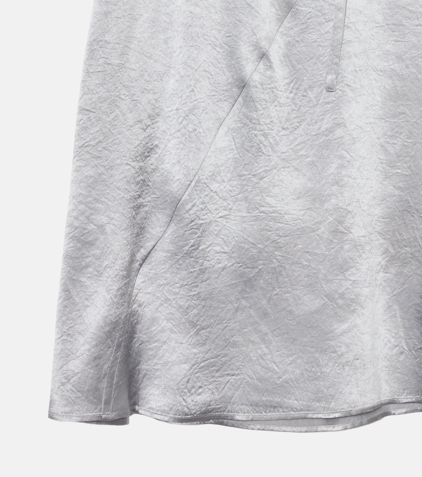 Solid Satin Maxi Skirt