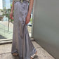 Solid Satin Maxi Skirt