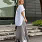 Solid Satin Maxi Skirt