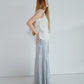 Solid Satin Maxi Skirt