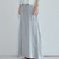 Solid Satin Maxi Skirt