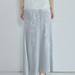 Solid Satin Maxi Skirt