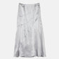 Solid Satin Maxi Skirt