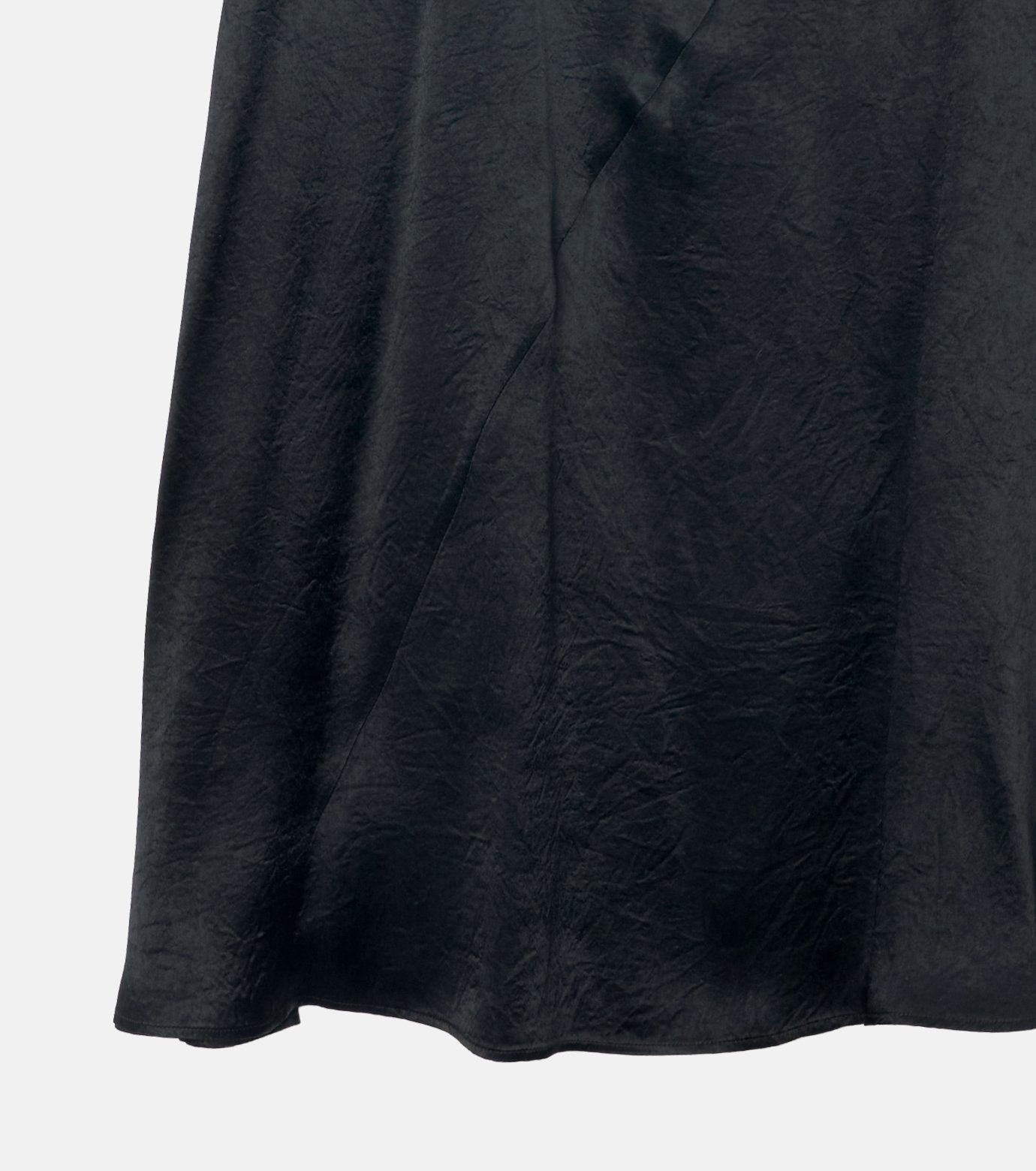 Solid Satin Maxi Skirt