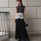 Solid Satin Maxi Skirt