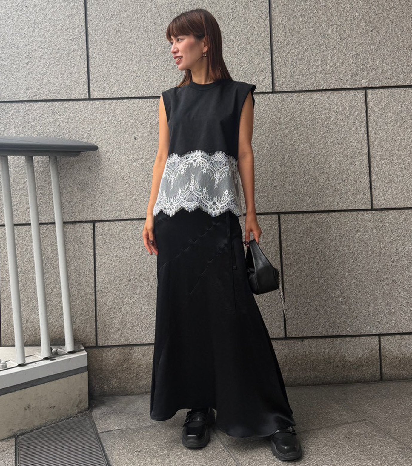 Solid Satin Maxi Skirt