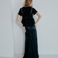 Solid Satin Maxi Skirt