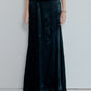 Solid Satin Maxi Skirt