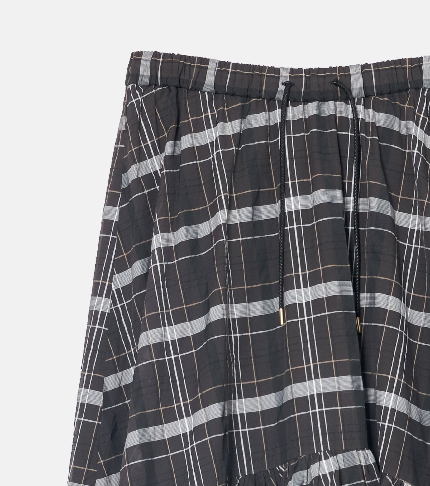 Sheer Plaid Skirt