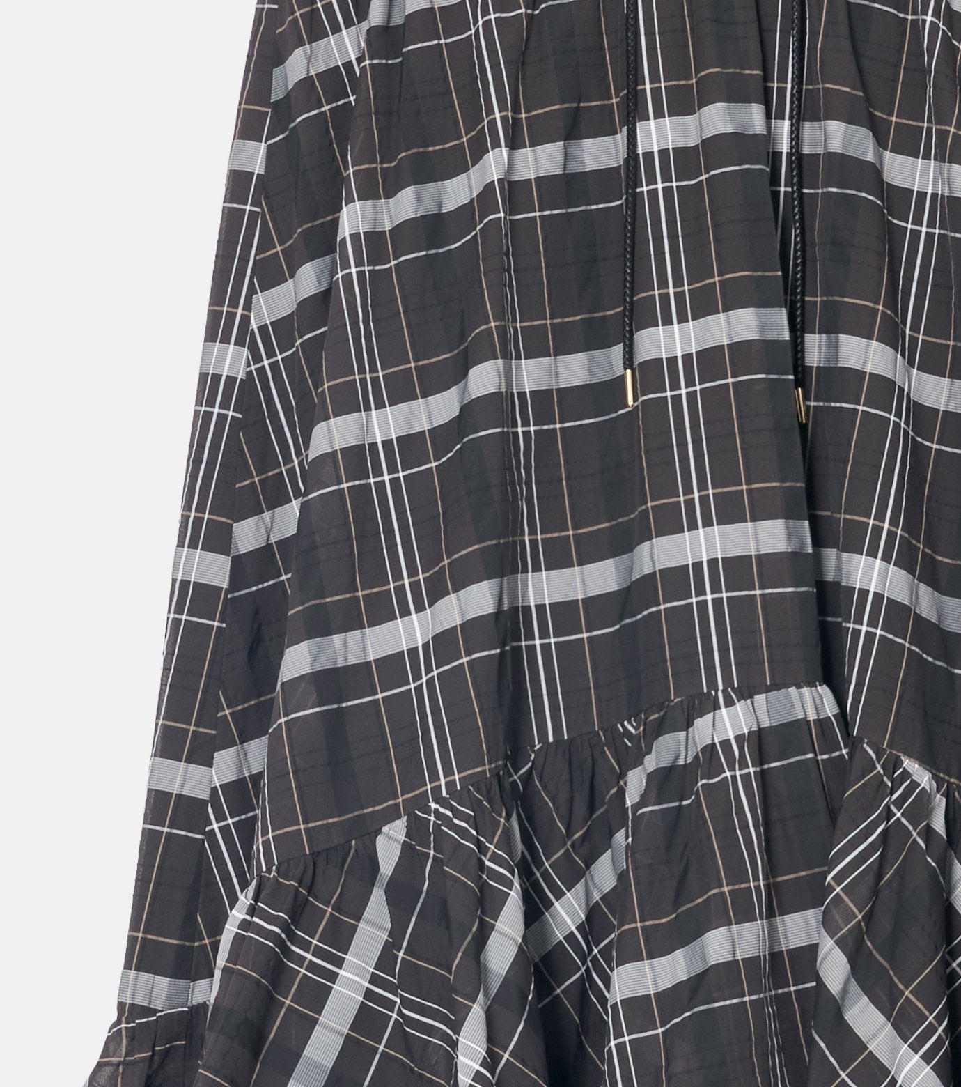 Sheer Plaid Skirt