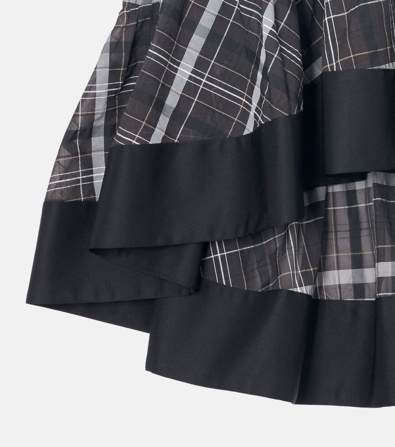 Sheer Plaid Skirt