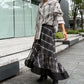 Sheer Plaid Skirt