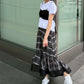 Sheer Plaid Skirt