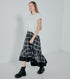 Sheer Plaid Skirt
