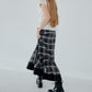 Sheer Plaid Skirt