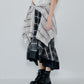 Sheer Plaid Skirt