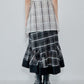 Sheer Plaid Skirt