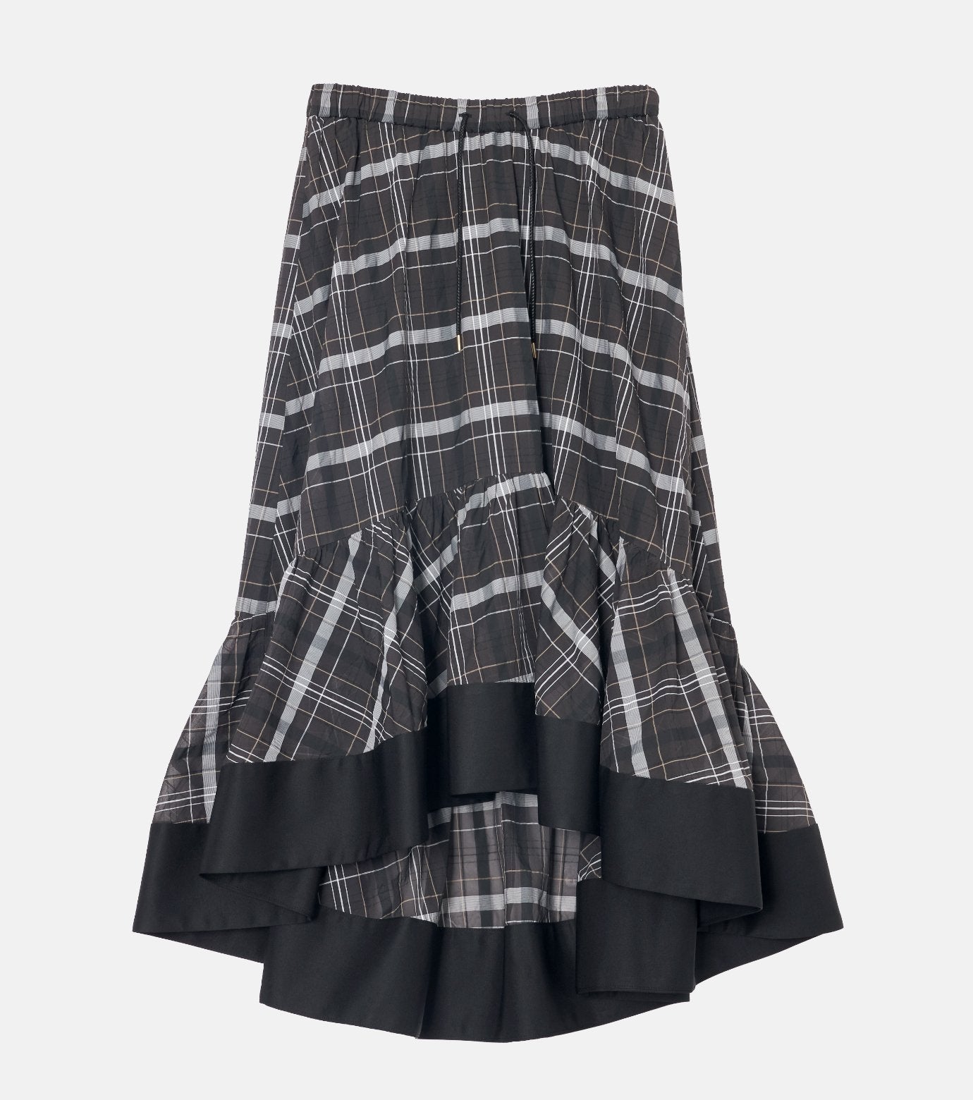Sheer Plaid Skirt
