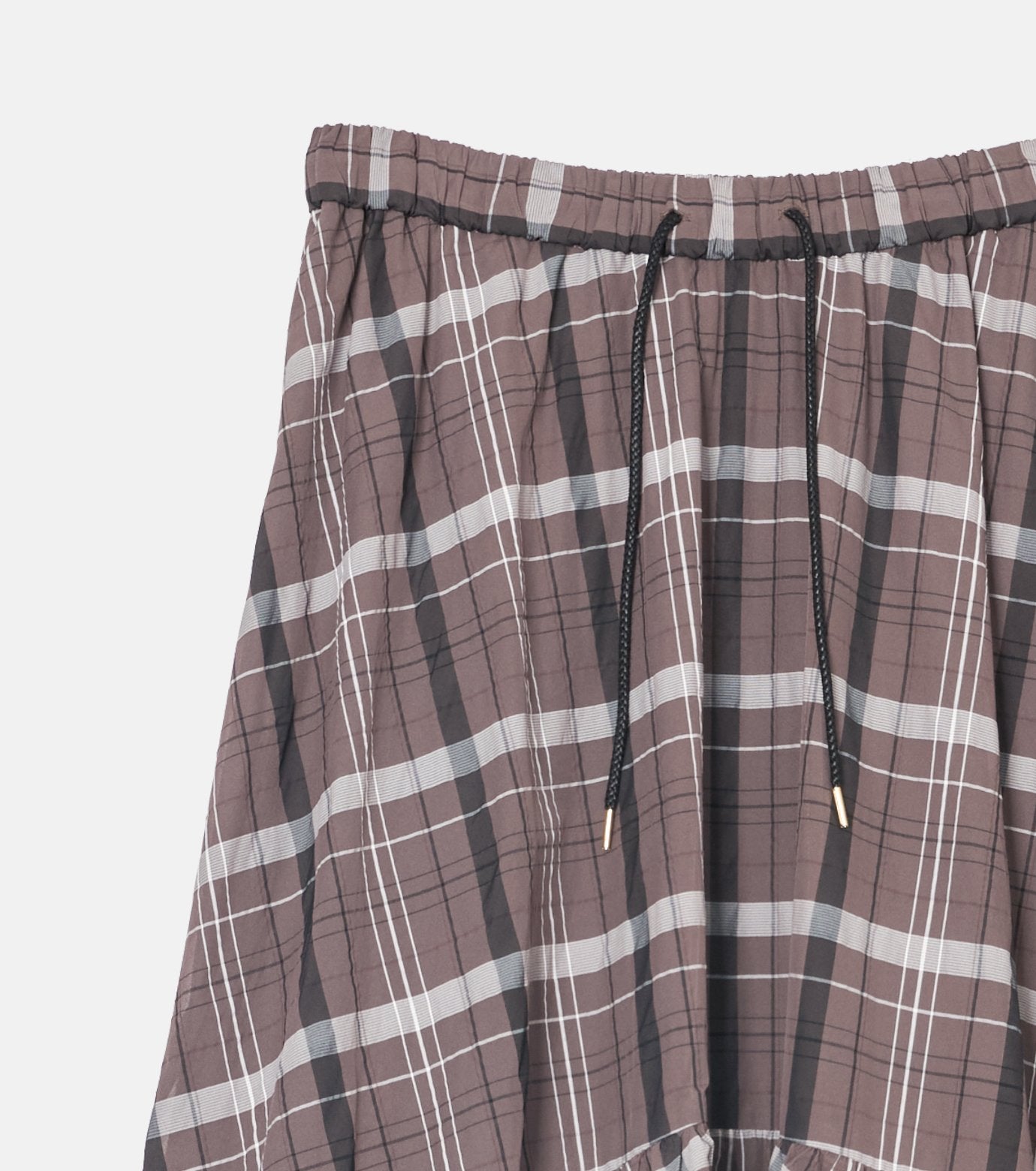 Sheer Plaid Skirt