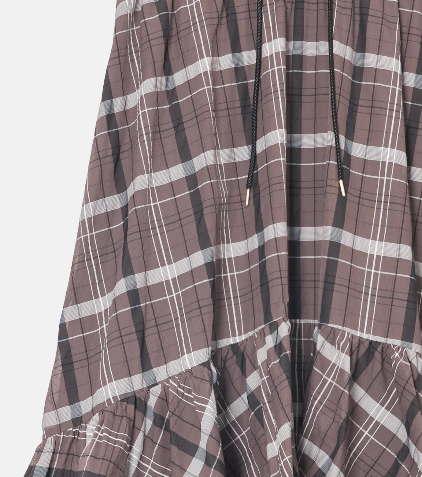 Sheer Plaid Skirt