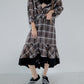 Sheer Plaid Skirt
