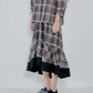 Sheer Plaid Skirt