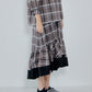Sheer Plaid Skirt