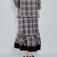 Sheer Plaid Skirt