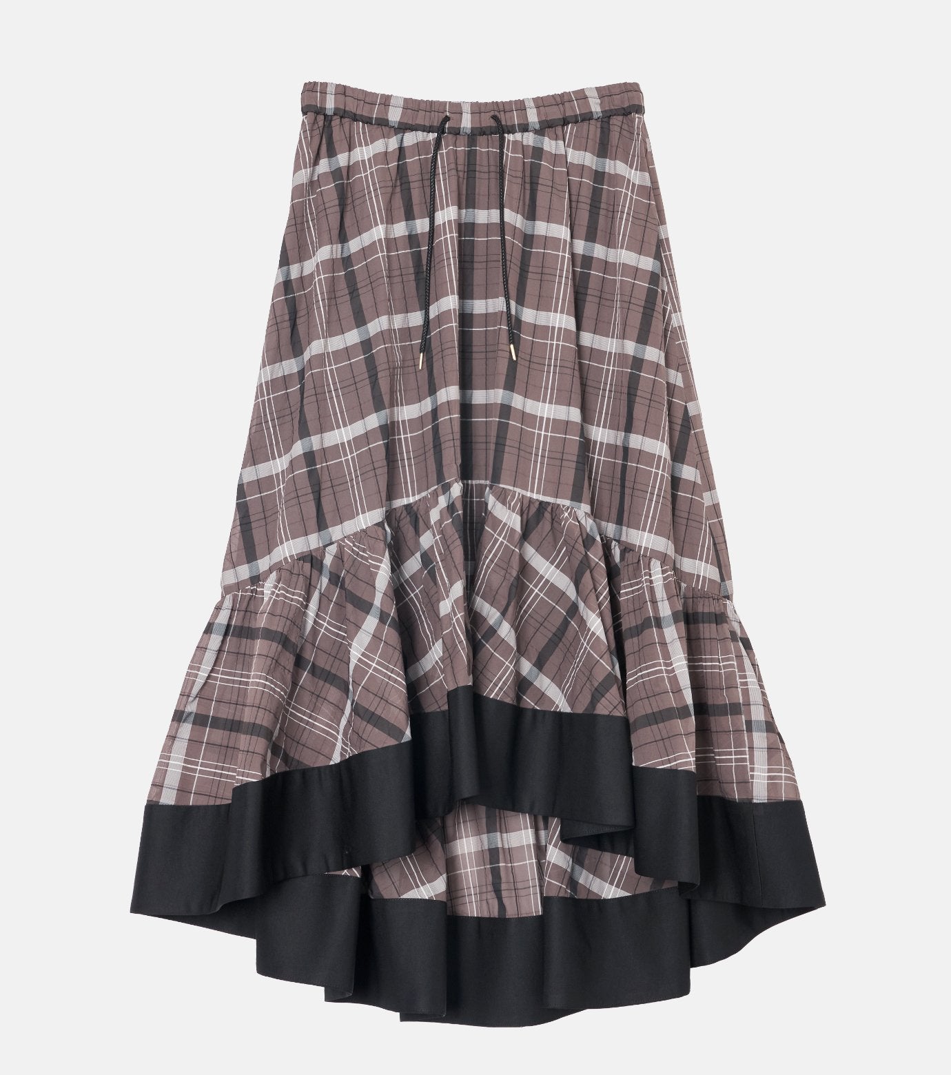 Sheer Plaid Skirt