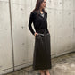 Floral Jacquard Midi Skirt
